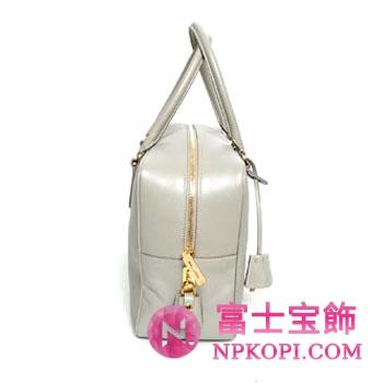 プラダ（PRADA）SAFFIANO LUX　レディースハンドバッグ　ライトグレー　BL094F-NZV-D32 